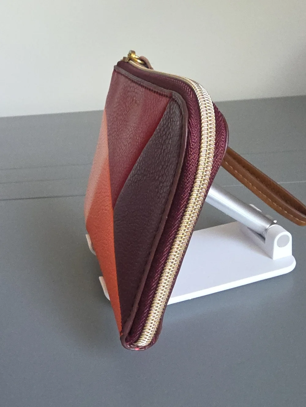 FOSSIL NWT Jayda Colorblock Corner Zip Wristlet Wallet - Picture 5 of 9